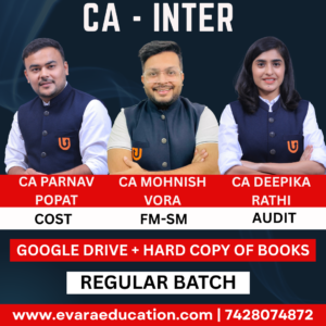 CA Inter-Combo (New Course)- CMA & FM-SM & AUDIT (Regular Batch) for Sep 2025 & Jan/May 2026 Exams by ULTIMATE CA