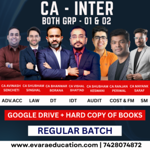 CA INTER Combo | All Subjects (GRP- 01 & 02) | Regular Batch | CA Avinash Sencheti,CA Vishal Bhattad,CA Bhanwar Borana,CA Shubham Singhal,CA Shubham Keswani, CA Ranjan Periwal, CA Mayank Saraf | May/Sep 2026