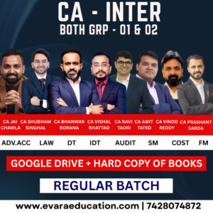 CA INTER Combo | All Subjects (GRP- 01 & 02) | Regular Batch | CA Vishal Bhattad, CA Jai Chawla,CA Bhanwar Borana,CA Shubham Singhal,CA Vinod Reddy, CA Ravi Taori, CA Prashant Sarda. CA Amit Tated, | May/Sep 2026