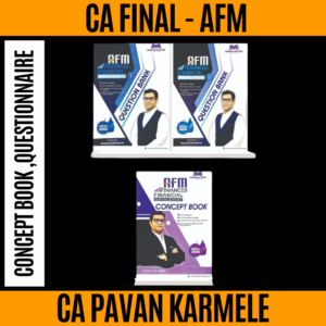 CA Final Combo | AFM | Concept Book ,Questionnaire | CA Pavan Karmele