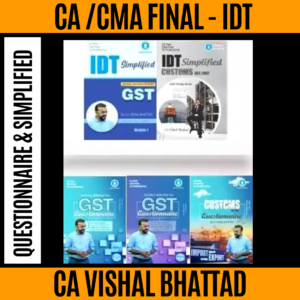 CA/CS/CMA Final Combo | Indirect Tax | Simplified ,Questionnaire | CA Vishal Bhattad
