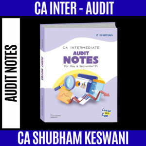 CA Inter Audit Notes By CA Shubham Keswani for September 2025