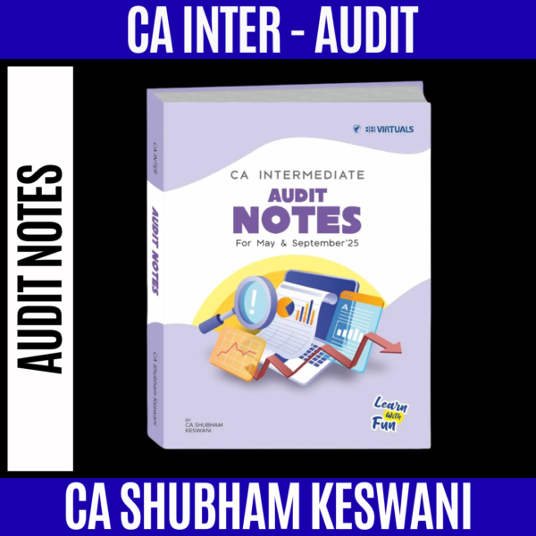 CA Inter Audit Notes By CA Shubham Keswani for September 2025