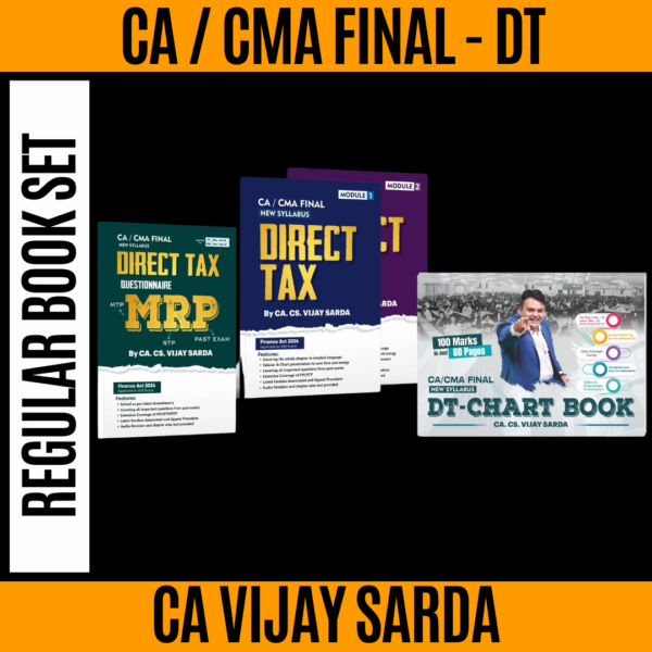 CA/CMA FINAL DT REGULAR BOOKS SET BY CA VIJAY SARDA FOR MAY 25 / SEP. 25