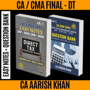 CA/CMA Final Combo – Coloured Easy Notes + Q. Bank – Sep 2025/Jan 2026