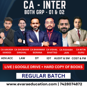 CA INTER | All Subjects (GRP- 01 & 02 Combo) | Regular Batch | Sep 2026 & Jan 2027 Exams