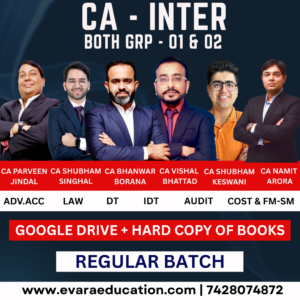 CA INTER Combo | All Subjects (GRP- 01 & 02) | Regular Batch | CA Parveen Jindal,CA Vishal Bhattad,CA Bhanwar Borana,CA Shubham Singhal,CA Shubham Keswani, CA Namit Arora | May/Sep 2026