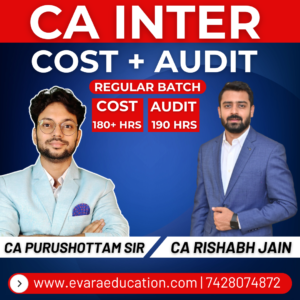CA INTER - COST & AUDIT (Regular Batch) for Sep 2026 & Jan 2027 Exams by CA PURUSHOTTAM AGGARWAL & CA RISHABH JAIN