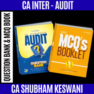 CA Inter Audit Question Bank & MCQ By CA Shubham Keswani For May 2026 Exams