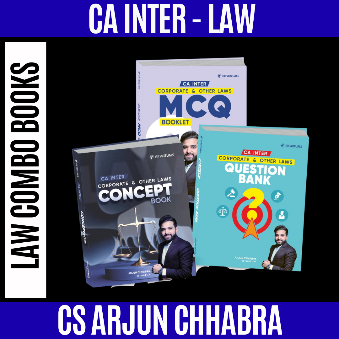 CA Inter Law Combo For May 26 & Onwards by CS Arjun Chhabra