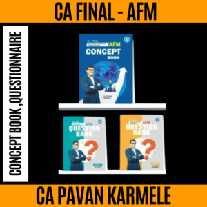 Final AFM Concept Book & Question Bank Book Set | By CA Pavan Karmele | May/Sep 2026/27 Exams