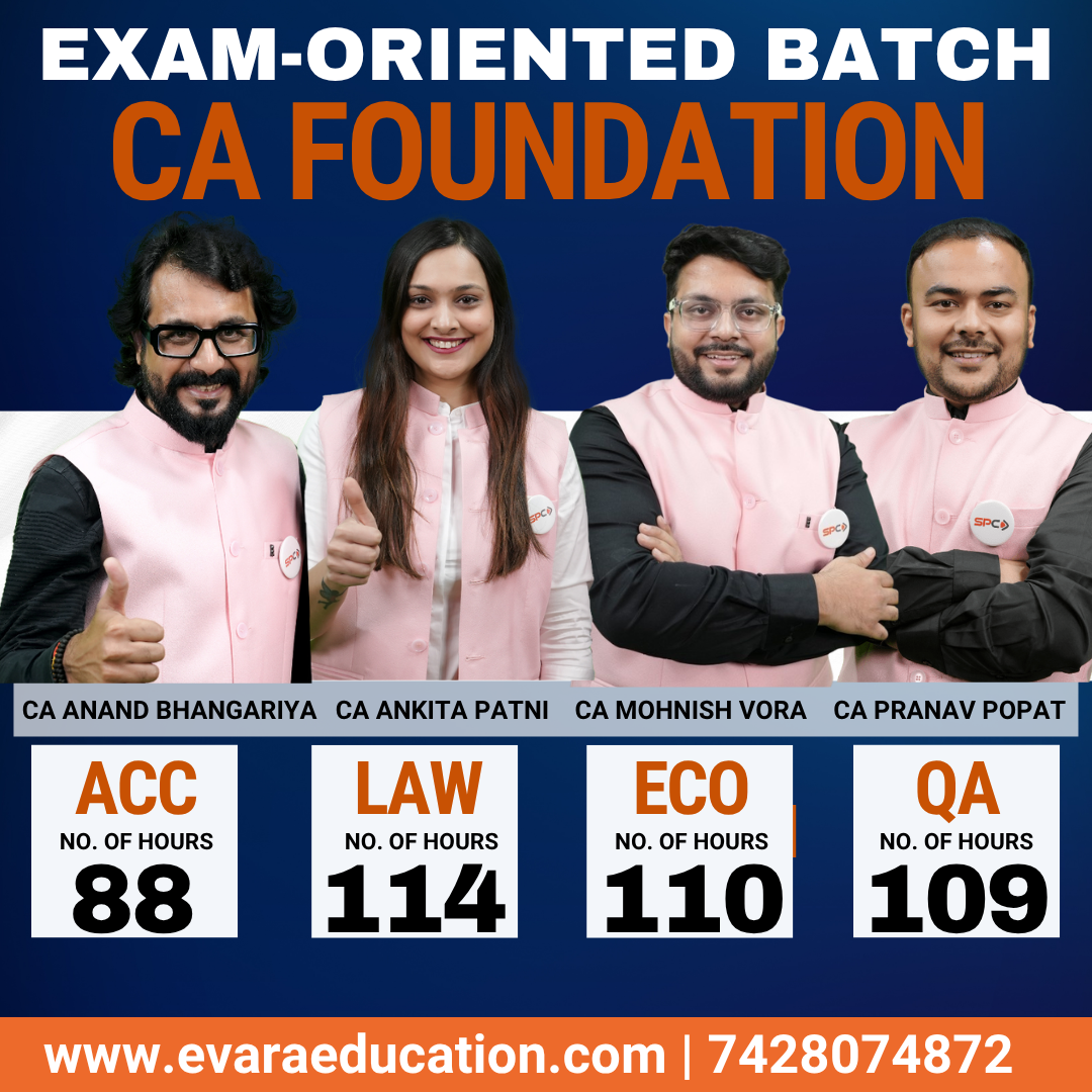CA FOUNDATION - (Exam-Oriented Batch) All Subjects for Jan/May 2026 Exams by SPC