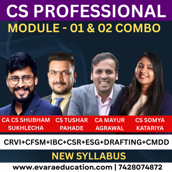 CS Professional - Module 01 & 02 Both COMBO - New Syllabus by INSPIRE ACADEMY