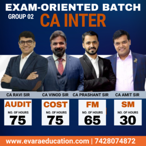 CA INTER – COST + AUDIT + FM + SM (Exam-Oriented Batch) for May/Sep 2026 Exams by CA VINOD REDDY, CA RAVI TAORI, CA PRASHANT SARDA & CA AMIT TATED
