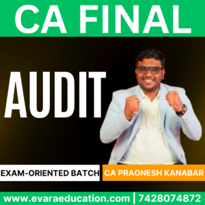 CA FINAL - AUDIT (Fast Track Batch) for May/Sep 2026 Exams by CA PRAGNESH KANABAR