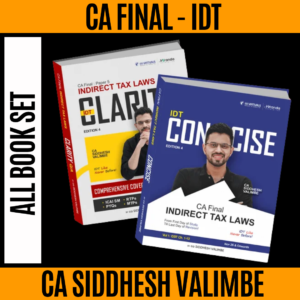 CA Final IDT Books for Nov 26 & Onwards by CA Siddhesh Valimbe