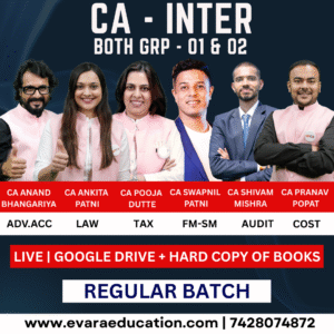 CA INTER | All Subjects (GRP- 01 & 02 Combo) | Regular Batch | May/Sep 2026 & Jan 2027 Exams by SPC CLASSES