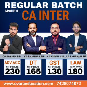 CA INTER - ADV.ACC + DT + GST + LAW (Regular Batch) for Sep 2026 & Jan/May 2027 Exams by CA AAKASH KANDOI, CA BHANWAR BORANA, CA VISHAL BHATTAD & CA SHUBHAM SINGHAL