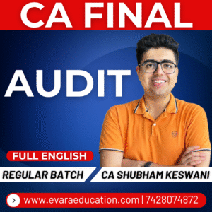 CA FINAL - AUDIT (Regular Batch) FULL ENGLISH May/Sep 2026 & Jan/May 2027 Exams by CA SHUBHAM KESWANI