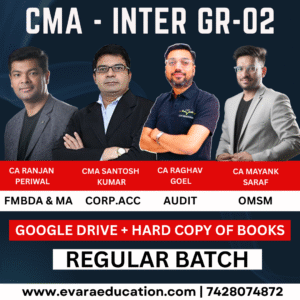 CMA INTER - OM-SM, FMBDA, MA & CORP.ACC & AUDIT for June/Dec 2026 Exams by CA RANJAN PERIWAL, MAYANK SARAF, CMA SANTOSH KUMAR & CA RAGHAV GOEL