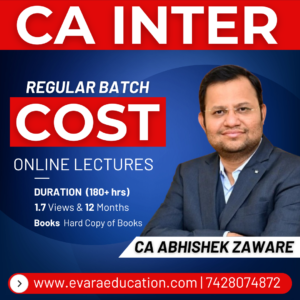 CA INTER - COST (Regular Batch) for May/Sep 2026 & Jan 2027 Exams by CA ABHISHEK ZAWARE