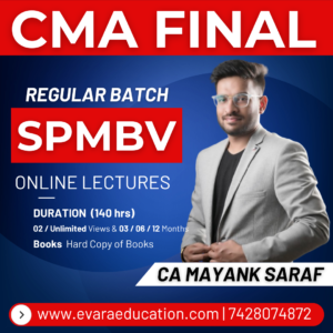CMA FINAL - SPM-BV (Regular Batch) for Dec 2026 & June 2027 Exams by CA MAYANK SARAF