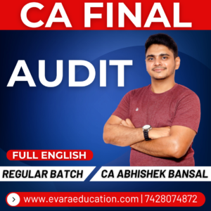CA FINAL - AUDIT (Regular Batch) FULL ENGLISH May/Sep 2026 & Jan 2027 Exams by CA ABHISHEK BANSAL