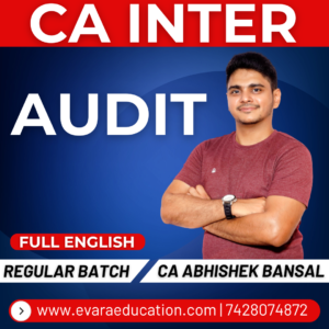 CA INTER - AUDIT (Regular Batch) FULL ENGLISH May/Sep 2026 & Jan 2027 Exams by CA ABHISHEK BANSAL