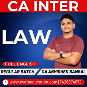 CA INTER - LAW (Regular Batch) FULL ENGLISH May/Sep 2026 & Jan 2027 Exams by CA ABHISHEK BANSAL