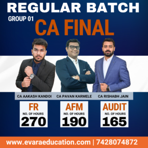 CA FINAL - FR + AFM + AUDIT (Regular Batch) for May & Nov 2027/2028 Exams by CA AAKASH KANDOI, CA PAVAN KARMELE & CA RISHABH JAIN