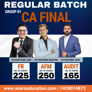 CA FINAL - FR + AFM + AUDIT (Regular Batch) for May & Nov 2027/2028 Exams by CA SARTHAK JAIN, CA PRAVEEN KHATOD & CA RISHABH JAIN