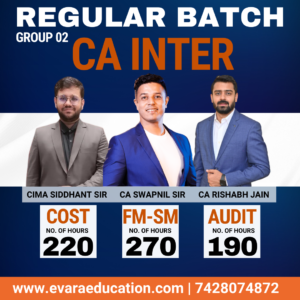 COST+FM-SM+AUDIT (Regular Batch) for Sep 2026 & Jan 2027 Exams by CA SIDDHANT SONTHALIA, CA SWAPNIL PATNI & CA RISHABH JAIN