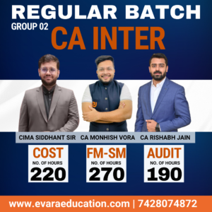 COST+FM-SM+AUDIT (Regular Batch) for Sep 2026 & Jan 2027 Exams by CA SIDDHANT SONTHALIA, CA MONHISH VORA & CA RISHABH JAIN