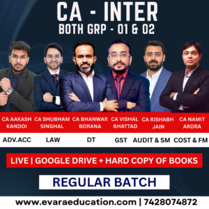 CA INTER | All Subjects (GRP- 01 & 02 Combo) | Regular Batch | Jan/May 2027 Exams