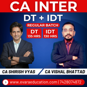 CA INTER - DT + GST (Regular Batch) for May/Sep 2027 Exams by CA SHIRISH VYAS & CA VISHAL BHATTAD