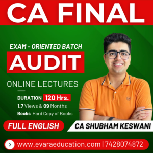 CA FINAL – AUDIT (Exam-Oriented Batch) FULL ENGLISH Nov 2026 & May 2027 Exams by CA SARTHAK JAIN